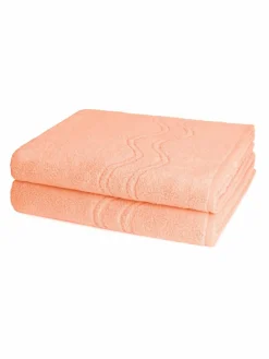 Ross Heimtextilien*Handtuchset 2-teilig - Cashmere feeling orange uni