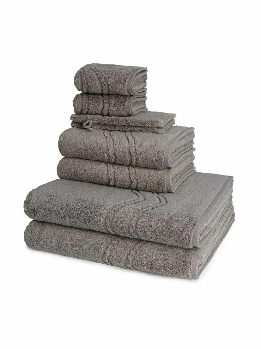 Ross Heimtextilien*Handtuchset 8-teilig - Cashmere feeling braun uni