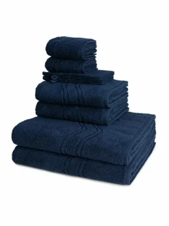 Ross Heimtextilien*Handtuchset 8-teilig - Cashmere feeling blau uni