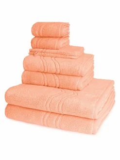 Ross Heimtextilien*Handtuchset 8-teilig - Cashmere feeling orange uni