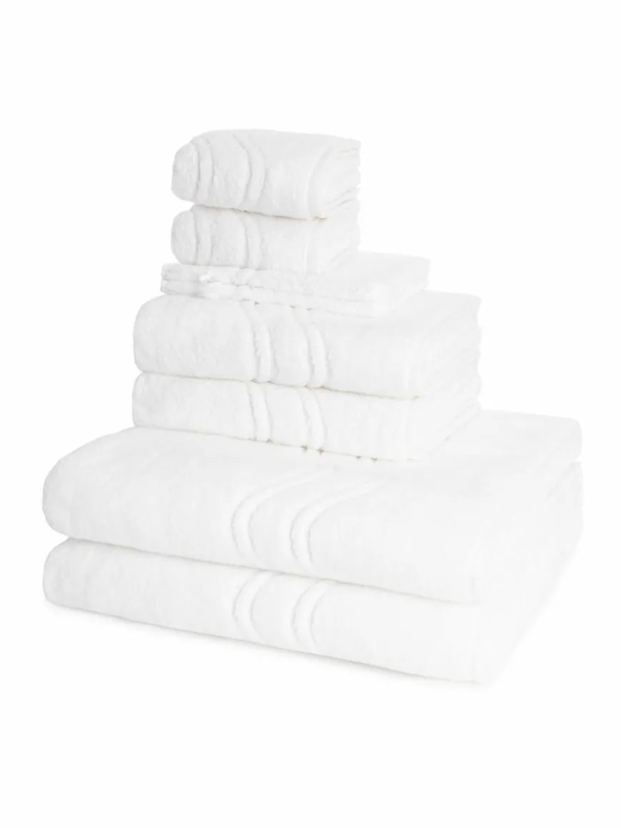 Ross Heimtextilien*Handtuchset 8-teilig - Cashmere feeling weiß uni