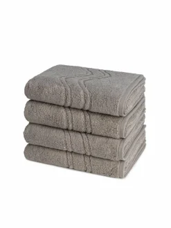 Ross Heimtextilien*Handtuchset 4-teilig - Cashmere feeling braun uni