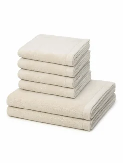Cawö Heimtextilien*Handtuchset 6-teilig - Lifestyle beige uni