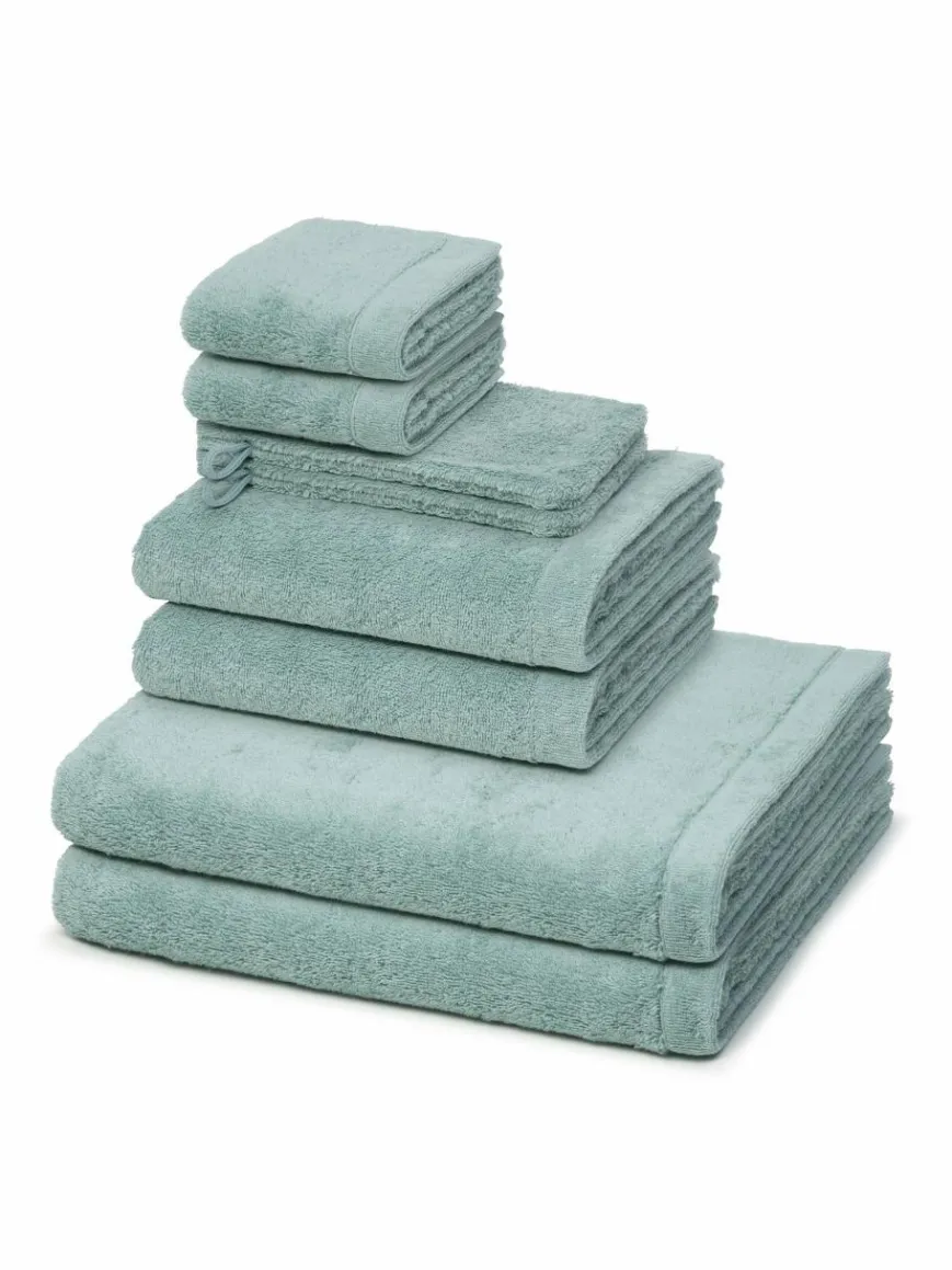 Cawö Heimtextilien*Handtuchset 8-teilig - Lifestyle grün uni