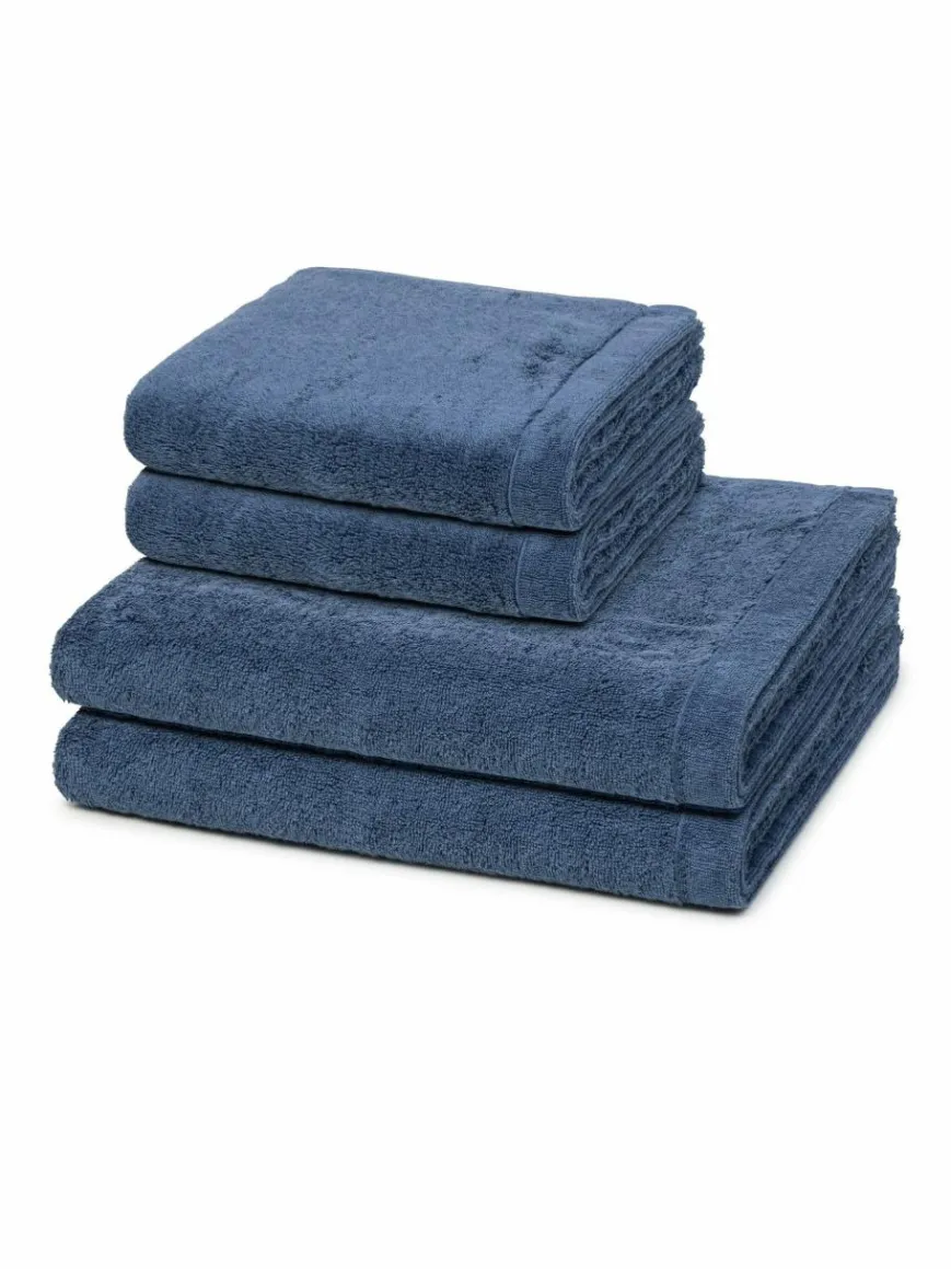 Cawö Heimtextilien*Handtuchset 2-teilig - Lifestyle blau uni