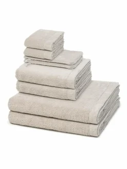 Cawö Heimtextilien*Handtuchset 8-teilig - Lifestyle beige uni