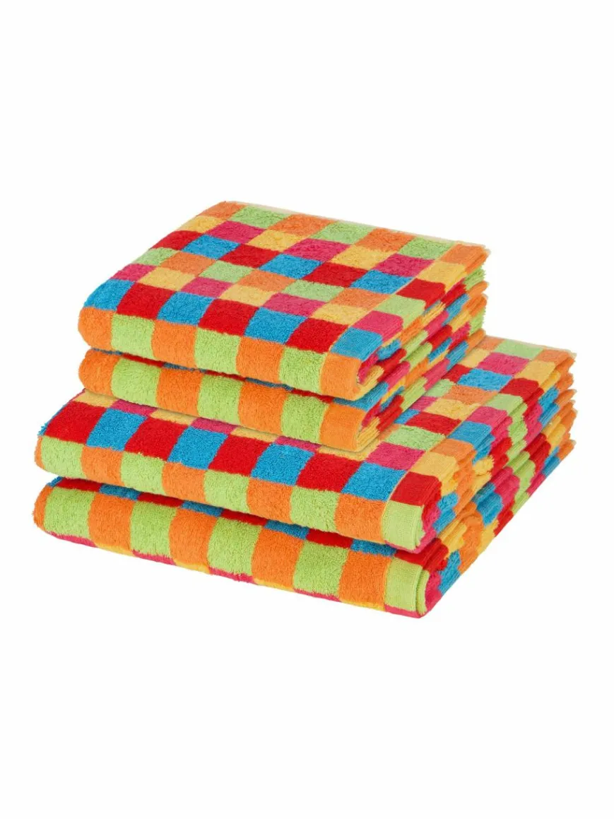 Cawö Heimtextilien*Handtuchset 2-teilig - Lifestyle mehrfarbig kariert