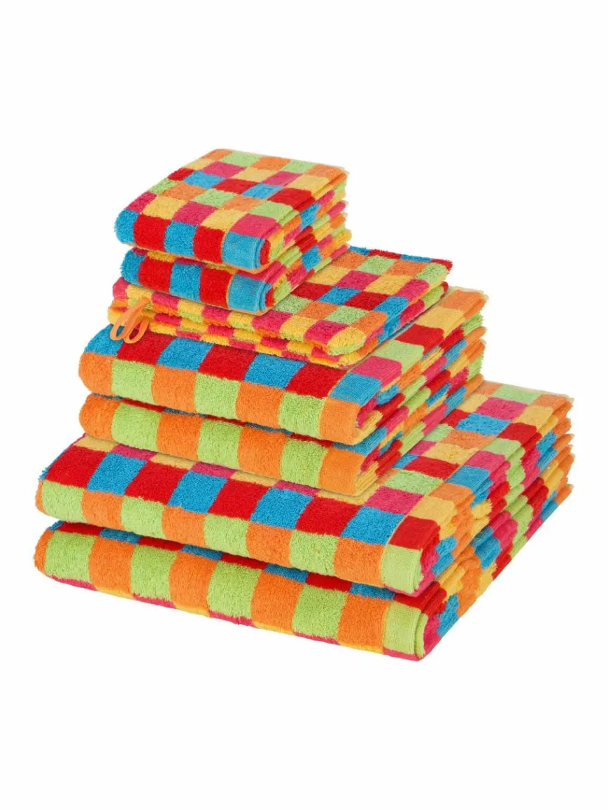 Cawö Heimtextilien*Handtuchset 8-teilig - Lifestyle mehrfarbig kariert