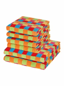 Cawö Heimtextilien*Handtuchset 6-teilig - Lifestyle mehrfarbig kariert