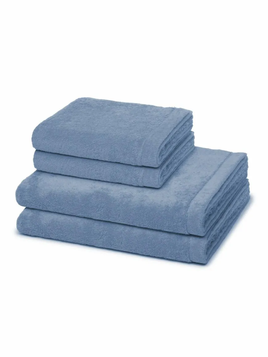 Cawö Heimtextilien*Handtuchset 2-teilig - Lifestyle blau uni