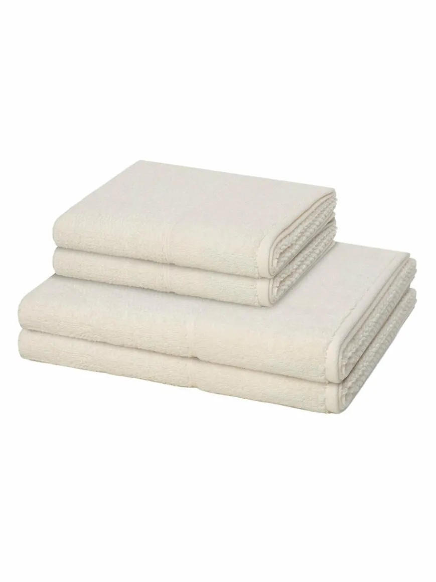 Möve Heimtextilien*Handtuchset 2-teilig - Pearl beige uni