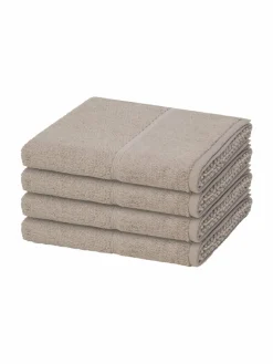 Möve Heimtextilien*Handtuchset 4-teilig - Pearl taupe uni