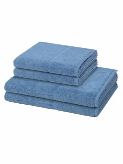 Möve Heimtextilien*Handtuchset 2-teilig - Pearl blau uni