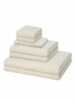 Möve Heimtextilien*Handtuchset 8-teilig - Pearl beige uni
