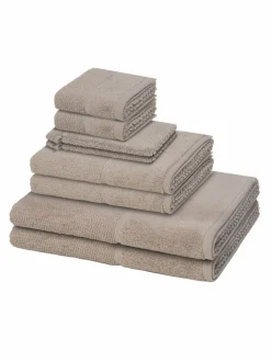 Möve Heimtextilien*Handtuchset 8-teilig - Pearl taupe uni