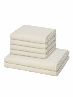 Möve Heimtextilien*Handtuchset 6-teilig - Pearl beige uni