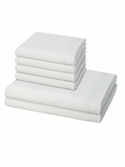 Möve Heimtextilien*Handtuchset 6-teilig - Premium weiß uni