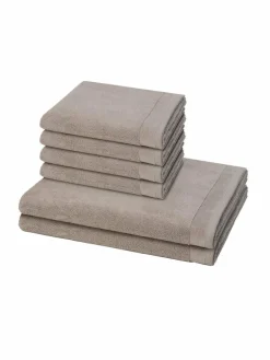 Möve Heimtextilien*Handtuchset 6-teilig - Premium taupe uni