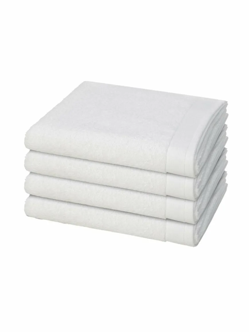 Möve Heimtextilien*Handtuchset 4-teilig - Premium weiß uni