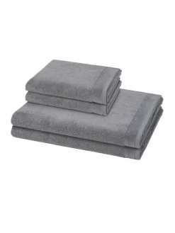Möve Heimtextilien*Handtuchset 2-teilig - Premium grau uni