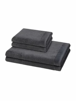 Möve Heimtextilien*Handtuchset 2-teilig - Premium grau uni