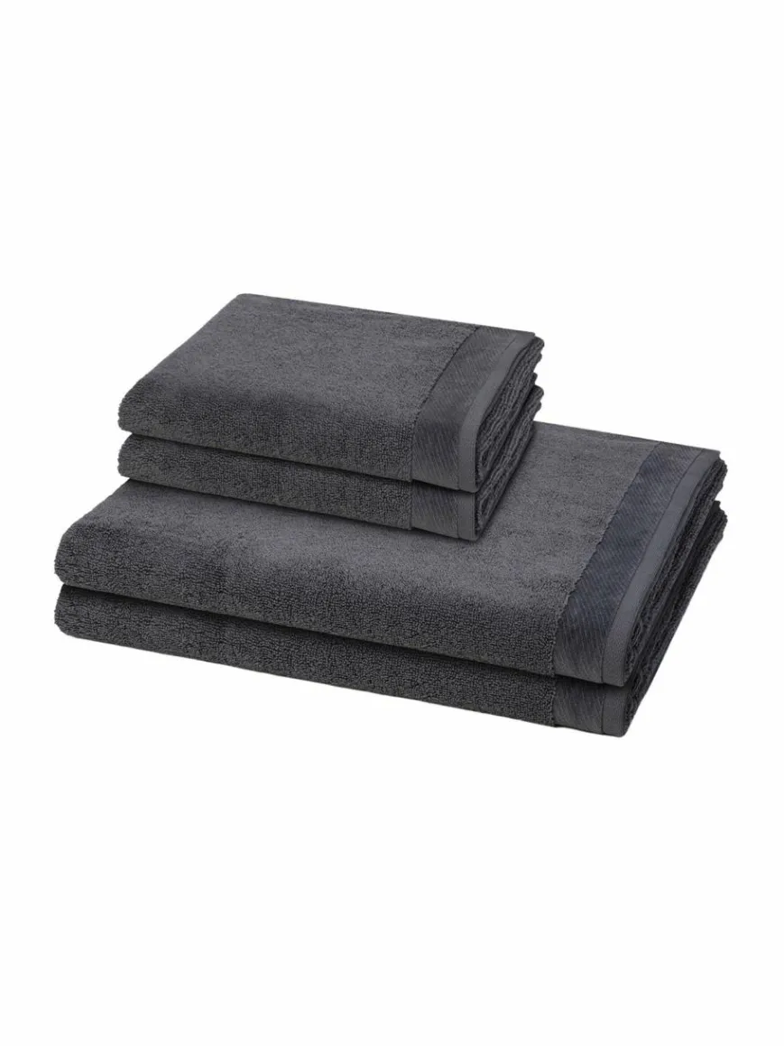 Möve Heimtextilien*Handtuchset 2-teilig - Premium grau uni