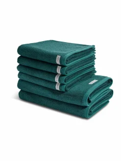 Ross Heimtextilien*Handtuchset 6-teilig - Selection Organic Cotton grün uni