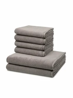 Ross Heimtextilien*Handtuchset 6-teilig - Sensual Skin grau uni