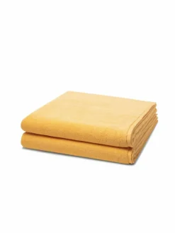 Ross Heimtextilien*Handtuchset 2-teilig - Sensual Skin gelb uni