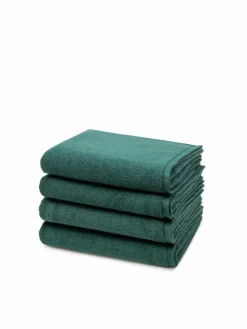 Ross Heimtextilien*Handtuchset 4-teilig - Sensual Skin grün uni