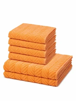 Ross Heimtextilien*Handtuchset 6-teilig - Sensual Skin gelb uni