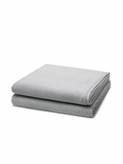 Ross Heimtextilien*Handtuchset 2-teilig - Sensual Skin hellgrau uni
