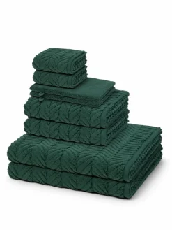 Ross Heimtextilien*Handtuchset 8-teilig - Sensual Skin tanne grün uni