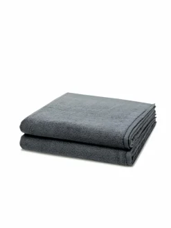 Ross Heimtextilien*Handtuchset 2-teilig - Sensual Skin grau uni