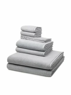 Ross Heimtextilien*Handtuchset 8-teilig - Sensual Skin hellgrau uni