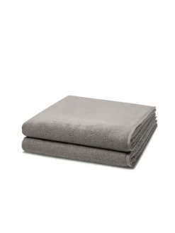 Ross Heimtextilien*Handtuchset 2-teilig - Sensual Skin grau uni