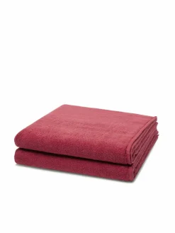 Ross Heimtextilien*Handtuchset 2-teilig - Sensual Skin rot uni