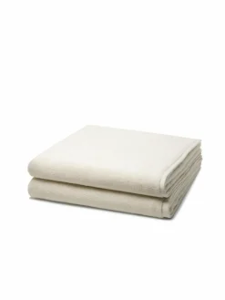 Ross Heimtextilien*Handtuchset 2-teilig - Sensual Skin beige weiß uni