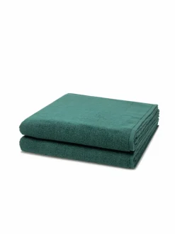 Ross Heimtextilien*Handtuchset 2-teilig - Sensual Skin grün uni