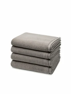Ross Heimtextilien*Handtuchset 4-teilig - Sensual Skin grau uni