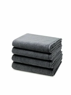 Ross Heimtextilien*Handtuchset 4-teilig - Sensual Skin grau uni