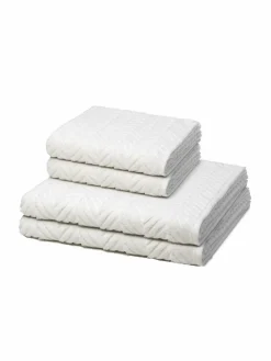 Ross Heimtextilien*Handtuchset 2-teilig - Sensual Skin weiß uni