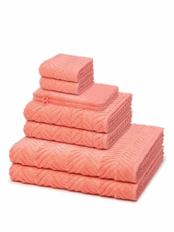 Ross Heimtextilien*Handtuchset 8-teilig - Sensual Skin orange uni