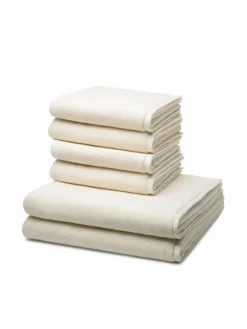 Ross Heimtextilien*Handtuchset 6-teilig - Sensual Skin beige weiß uni