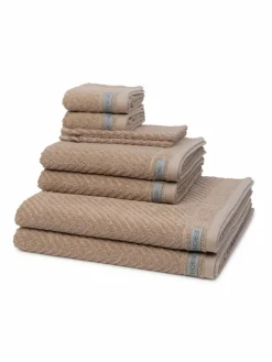 Ross Heimtextilien*Handtuchset 8-teilig - Smart braun uni