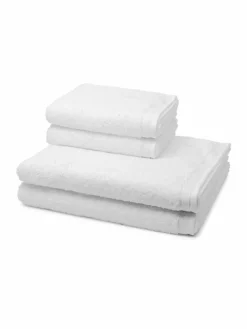 Möve Heimtextilien*Handtuchset 4-teilig - Superwuschel weiß uni