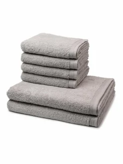 Möve Heimtextilien*Handtuchset 6-teilig - Superwuschel taupe uni