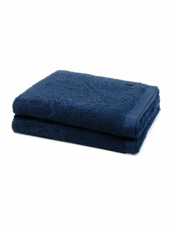 Möve Heimtextilien*Handtuchset 2-teilig - Superwuschel blau uni