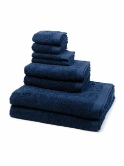 Möve Heimtextilien*Handtuchset 8-teilig - Superwuschel blau uni