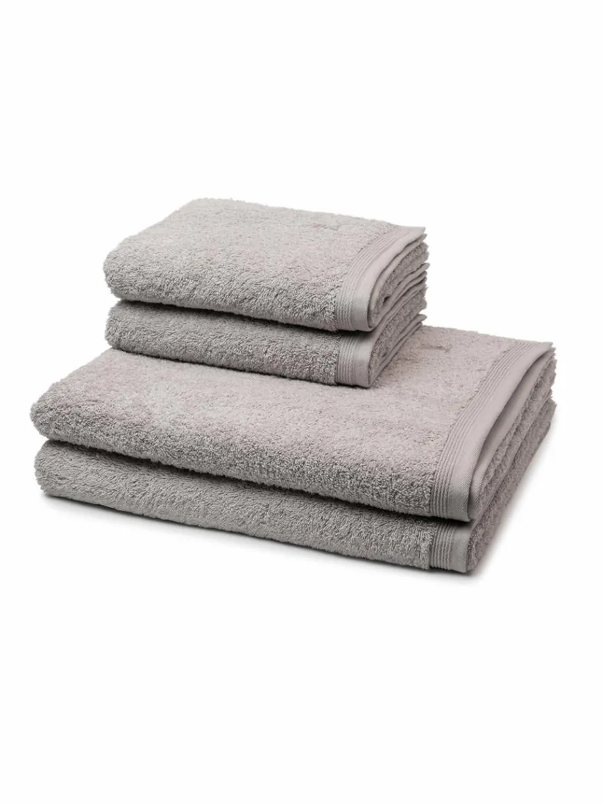 Möve Heimtextilien*Handtuchset 4-teilig - Superwuschel taupe uni